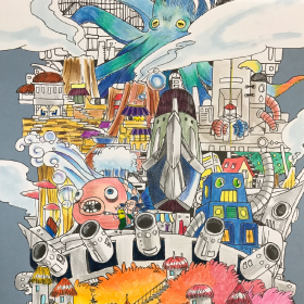「世界一長い塗り絵」塗り絵コンテスト
